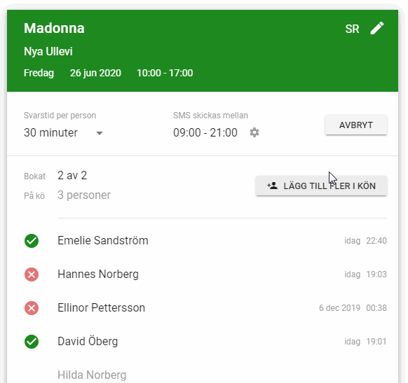 Kommunicera ändringar Kommunicera ändringar